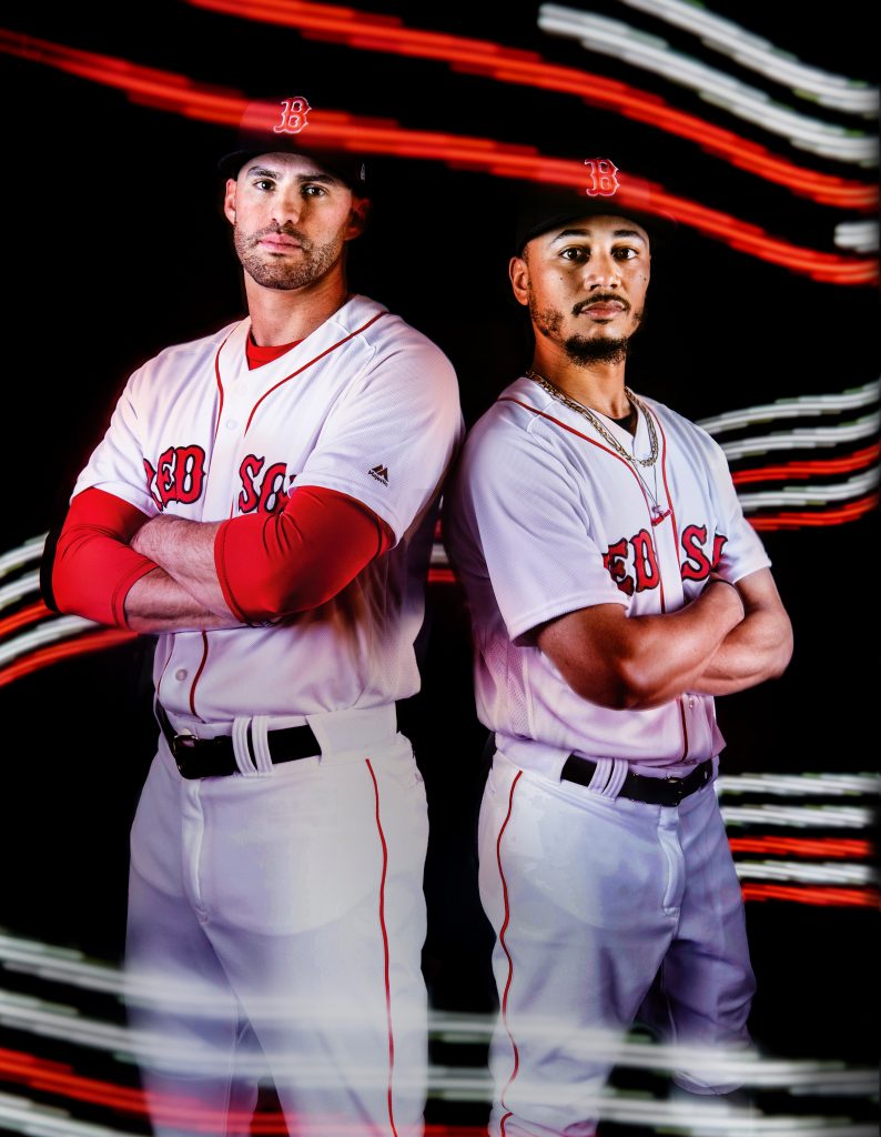 J.D. Martinez Mookie Betts Portrait